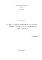 Etičnost izvještavanja portala 24 sata na primjeru slučaja otkrića zamrznutog leša u Međimurju