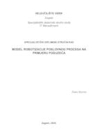 Model robotizacije poslovnog procesa na primjeru poduzeća