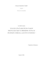 Analiza značajki filma nakon digitalizacije na primjeru scena iz filmskog serijala „Ratovi zvijezda“