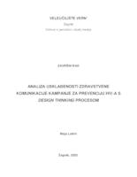 Analiza usklađenosti zdravstvene komunikacije kampanje za prevenciju HIV-a s design thinking procesom