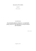 Television news crawls: a content analysis of two major 24-hour news network
 