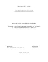 Analiza utjecaja komunikacijskih aktivnosti na vrijednost odabranog branda
 