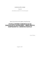 Utjecaj interne komunikacije na zadovoljstvo zaposlenika – Ministarstvo gospodarstva i održivog razvoja