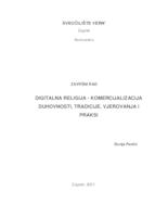 Digitalna religija - komercijalizacija duhovnosti, tradicije, vjerovanja i praksi