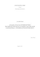 Analiza značaja intrinzičnih i ekstrinzičnih motivacijskih faktora kod zaposlenika u informatičkom poduzeću