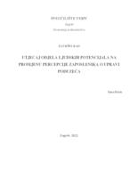 Utjecaj odjela ljudskih potencijala na promjenu percepcije zaposlenika o upravi poduzeća