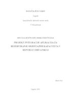 Projekt integracije aplikacija za rezerviranje smještajnih kapaciteta u Republici Hrvatskoj