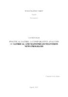 Political satire: a comparative analysis of satirical and mainstream television news programs