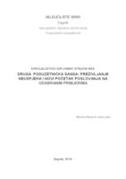 Druga poduzetnička šansa: preživljavanje neuspjeha i novi početak poslovanja na odabranim primjerima
 