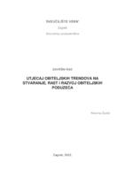 Utjecaj obiteljskih trendova na stvaranje, rast i razvoj obiteljskih poduzeća