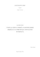 Utjecaj cijena i imidža ugostiteljskih objekata na percepciju i ponašanje potrošača