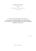 Digitalna transformacija u sektoru trgovine na veliko i malo tijekom epidemije bolesti COVID-19 
