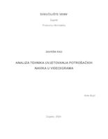 Analiza tehnika uvjetovanja potrošačkih navika u videoigrama