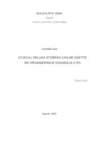 Utjecaj odluka stožera civilne zaštite na organiziranje događaja u RH