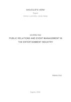 Public relations and event management in the entertainment industry