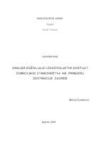 Analiza doživljaja i zadovoljstva gostiju i domicilnog stanovništva na primjeru destinacije Zagreb