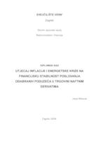 Utjecaj inflacije i energetske krize na financijsku stabilnost poslovanja odabranih poduzeća u trgovini naftnim derivatima