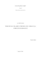 Percepcija mladih o promicanju zdravlja i prevenciji bolesti 

