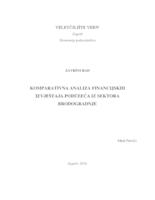 Komparativna analiza financijskih izvještaja poduzeća iz sektora brodogradnje