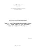 Analiza sustava ispisnih rješenja i studija slučaja implementacije na primjeru Coca-Cola HBC Hrvatska d.o.o.