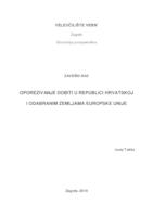 Oporezivanje dobiti u Republici Hrvatskoj i odabranim zemljama Europske unije