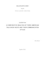 A comparative analysis of three American talk show hosts and their communication styles