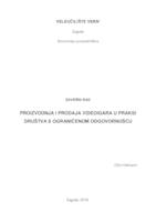 Proizvodnja i prodaja videoigara u praksi društva s ograničenom odgovornošću