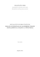 Analiza diversifikacije suvremene ponude hotelijerstva u svijetu i u Hrvatskoj