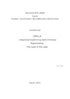 prikaz prve stranice dokumenta Cirilla - adaptacija književnog djela Andrzeja Sapkowskog The Lady of the Lake