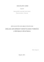 prikaz prve stranice dokumenta Analiza uspješnosti investicijskih fondova u Republici Hrvatskoj