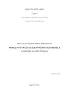 prikaz prve stranice dokumenta Analiza potražnje električnih automobila u Republici Hrvatskoj 