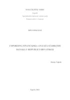 prikaz prve stranice dokumenta Usporedna financijska analiza izabranih banaka u Republici Hrvatskoj
