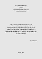 prikaz prve stranice dokumenta Utjecaj pandemije bolesti COVID-19 na turizam i buduće trendove u turizmu s posebnim osvrtom na pustolovni turizam u Hrvatskoj