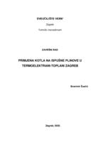 prikaz prve stranice dokumenta Primjena kotla na ispušne plinove u Termoelektrani-toplani Zagreb