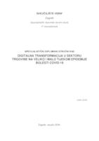 prikaz prve stranice dokumenta Digitalna transformacija u sektoru trgovine na veliko i malo tijekom epidemije bolesti COVID-19  