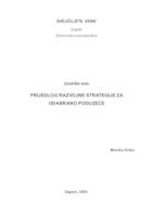 prikaz prve stranice dokumenta Prijedlog razvojne strategije za odabrano poduzeće  