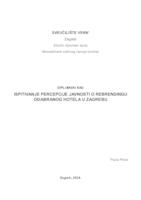 prikaz prve stranice dokumenta Ispitivanje percepcije javnosti o rebrendingu odabranog hotela u Zagrebu