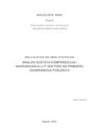 prikaz prve stranice dokumenta Analiza sustava kompenzacija i nagrađivanja u IT sektoru na primjeru odabranoga poduzeća  