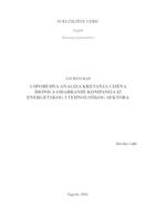 prikaz prve stranice dokumenta Usporedna analiza kretanja cijena dionica odabranih kompanija iz energetskog i tehnološkog sektora