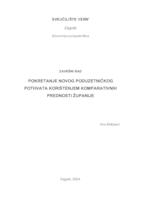 prikaz prve stranice dokumenta Pokretanje novog poduzetničkog pothvata korištenjem komparativnih prednosti županije