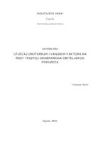 prikaz prve stranice dokumenta Utjecaj unutarnjih i vanjskih faktora na rast i razvoj odabranog obiteljskog poduzeća