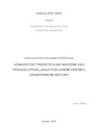 prikaz prve stranice dokumenta Učinkovitost predstečajne nagodbe kao procesa upravljanja poslovnom krizom u građevinskom sektoru