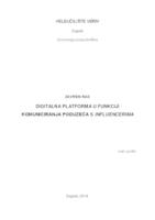 prikaz prve stranice dokumenta Digitalna platforma u funkciji komuniciranja poduzeća s influencerima: marketinški, tehnološki i financijski aspekt