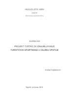 prikaz prve stranice dokumenta Projekt tvrtke za iznajmljivanje turističkih apartmana u zaleđu Opatije