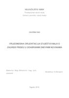 prikaz prve stranice dokumenta Vrijednosna orijentacija izvještavanja o Zagreb Prideu u odabranim dnevnim novinama