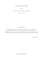 prikaz prve stranice dokumenta Komparativna analiza ponude marina u Republici Hrvatskoj i Republici Crnoj Gori