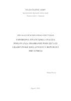 prikaz prve stranice dokumenta Usporedna financijska analiza poslovanja odabranih poduzeća iz građevinske djelatnosti u Republici Hrvatskoj